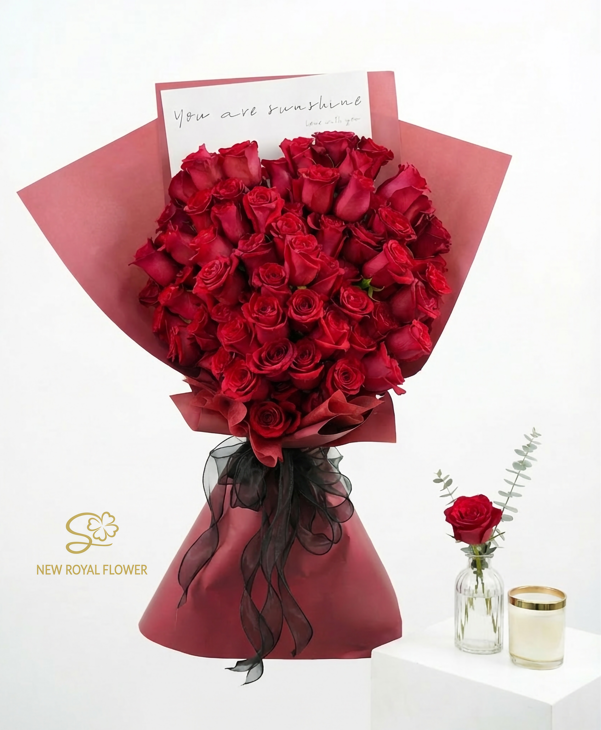 100 red rose bouquet