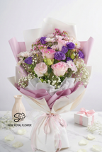 Blush Harmony – Pastel Garden Bouquet