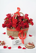 Eternal Love Red Rose Basket