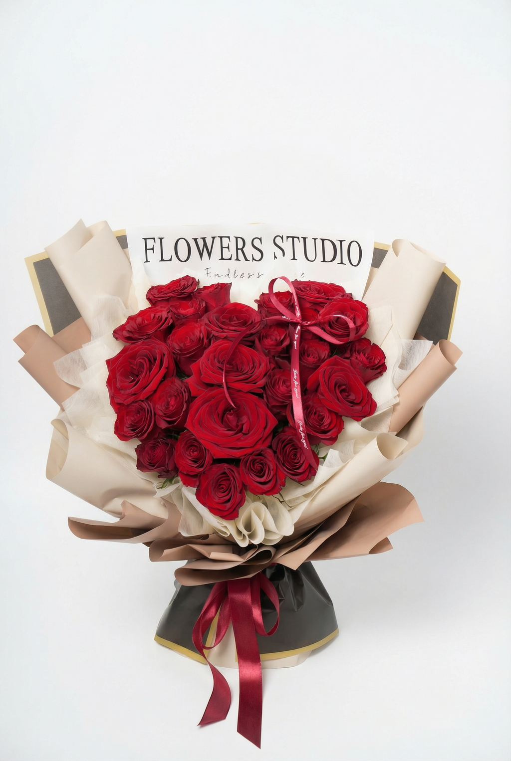 Crimson Elegance Rose Bouquet