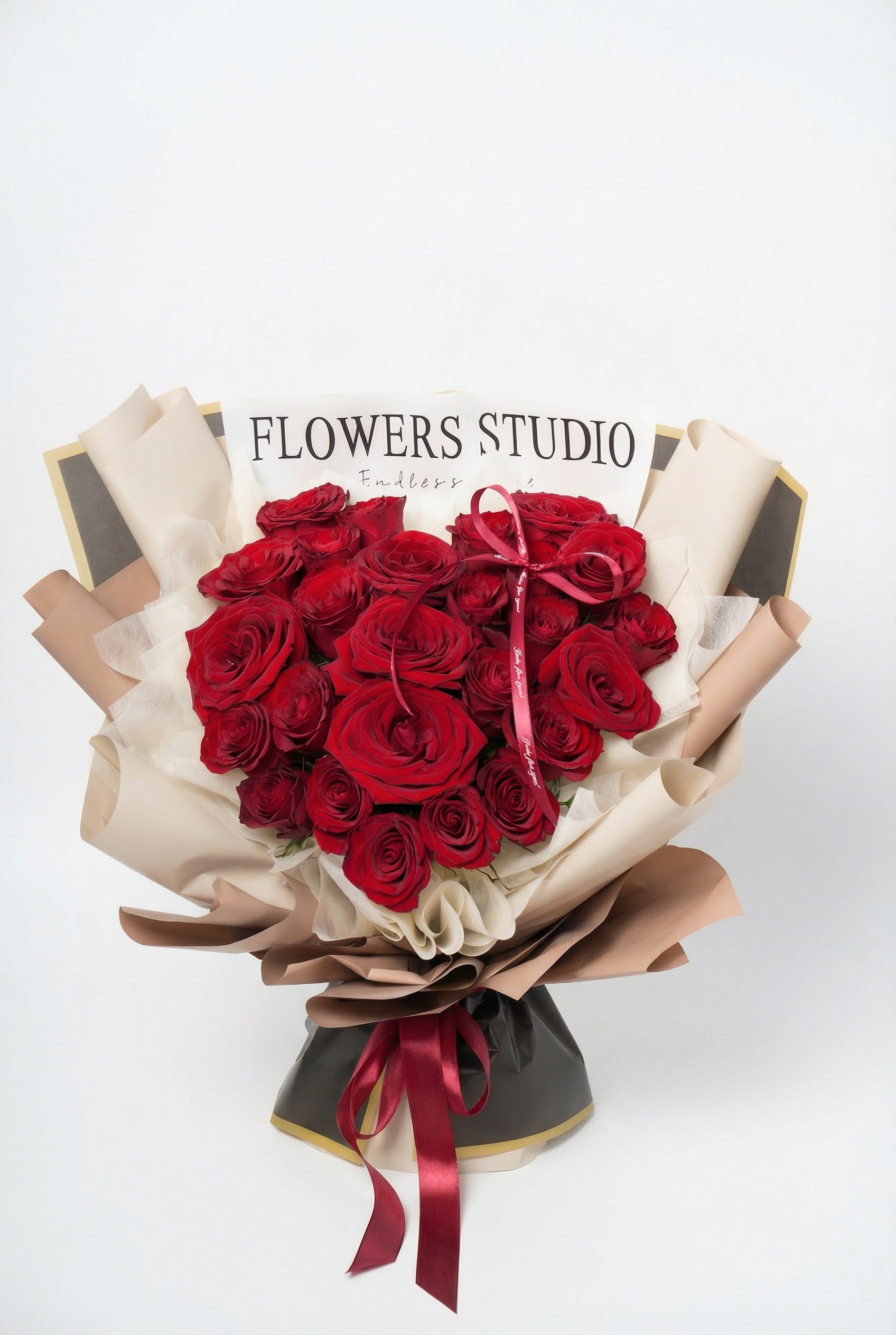 Crimson Elegance Rose Bouquet