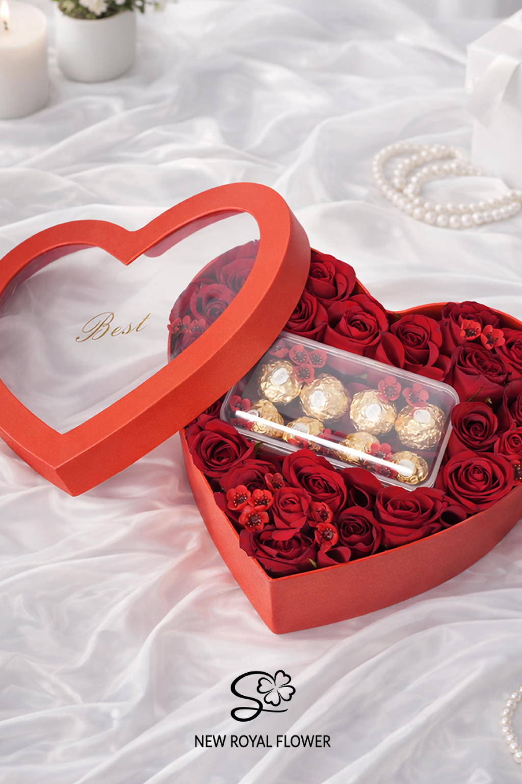 Sweet Devotion – Rose & Chocolate Heart Box