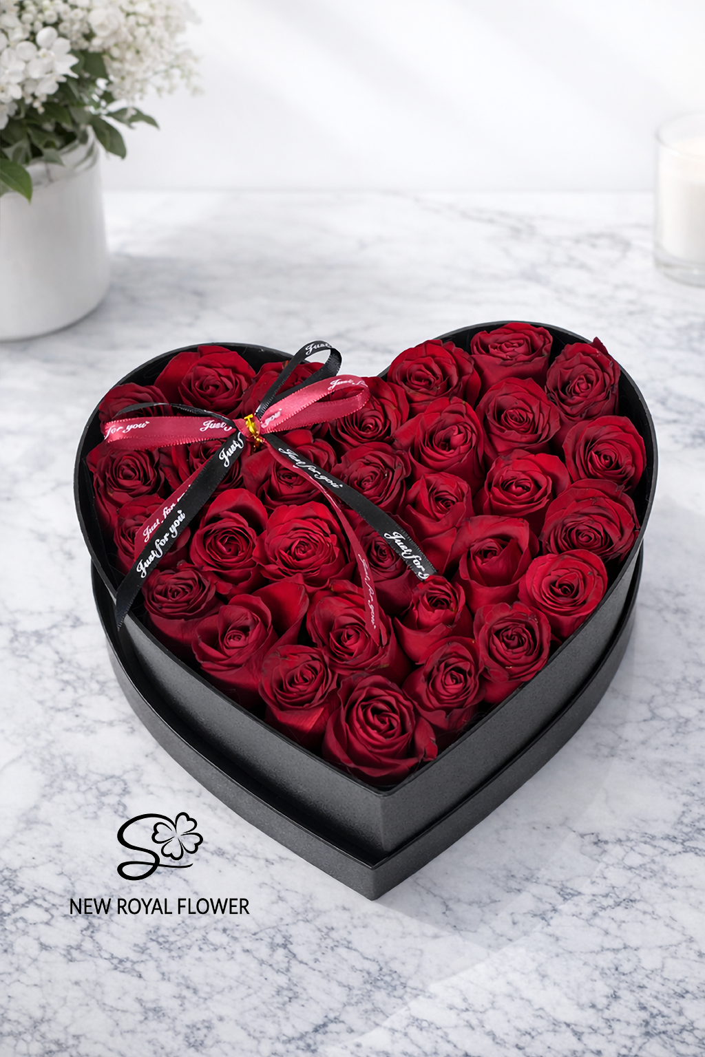 Eternal Love – Red Rose Heart Box