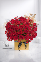 Crimson Opulence Luxury Rose Box