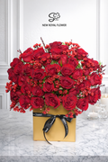 Crimson Opulence Luxury Rose Box