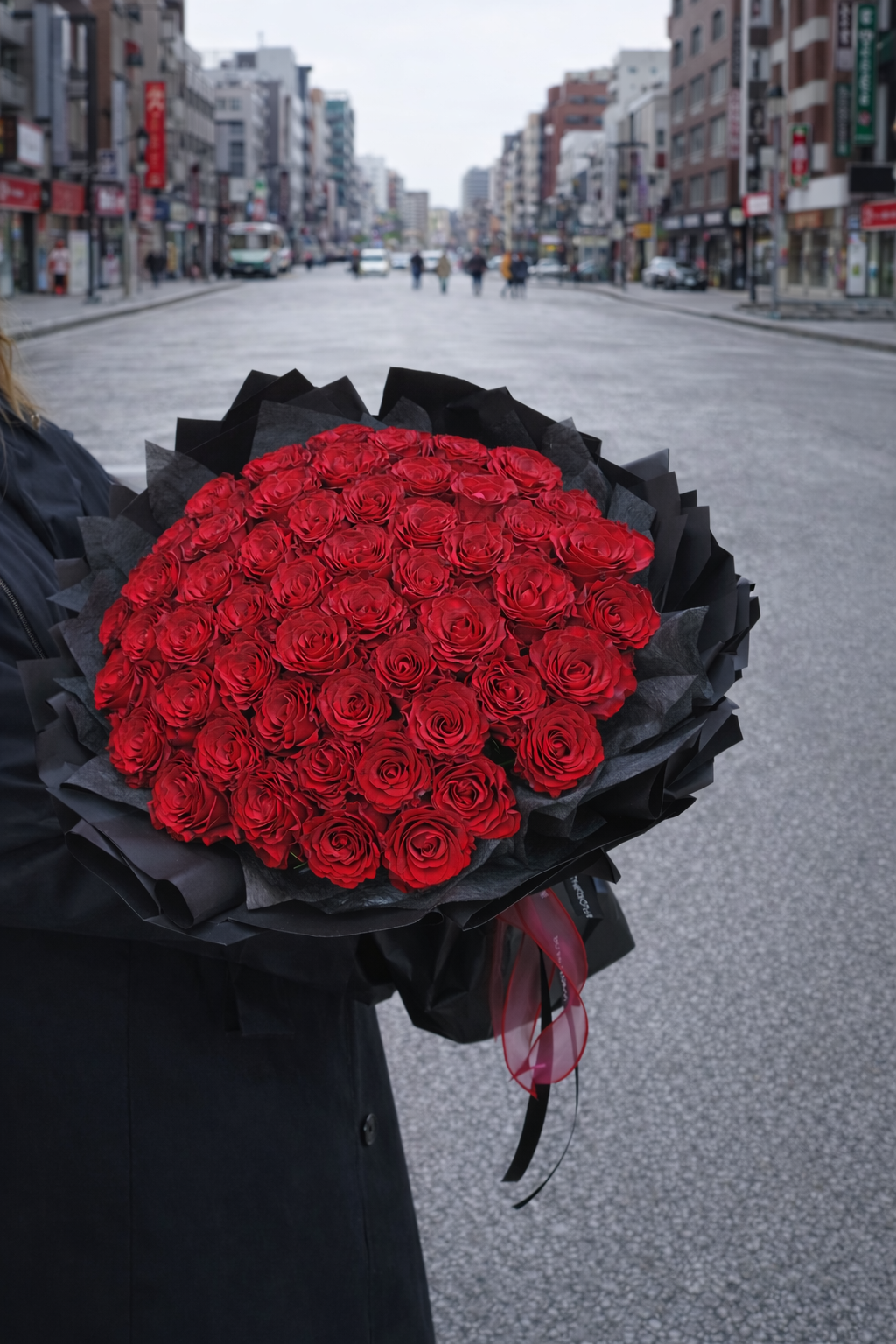 51 ROSE HAND BOUQUET