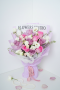 Pastel Pink & Purple Mixed Rose Bouquet