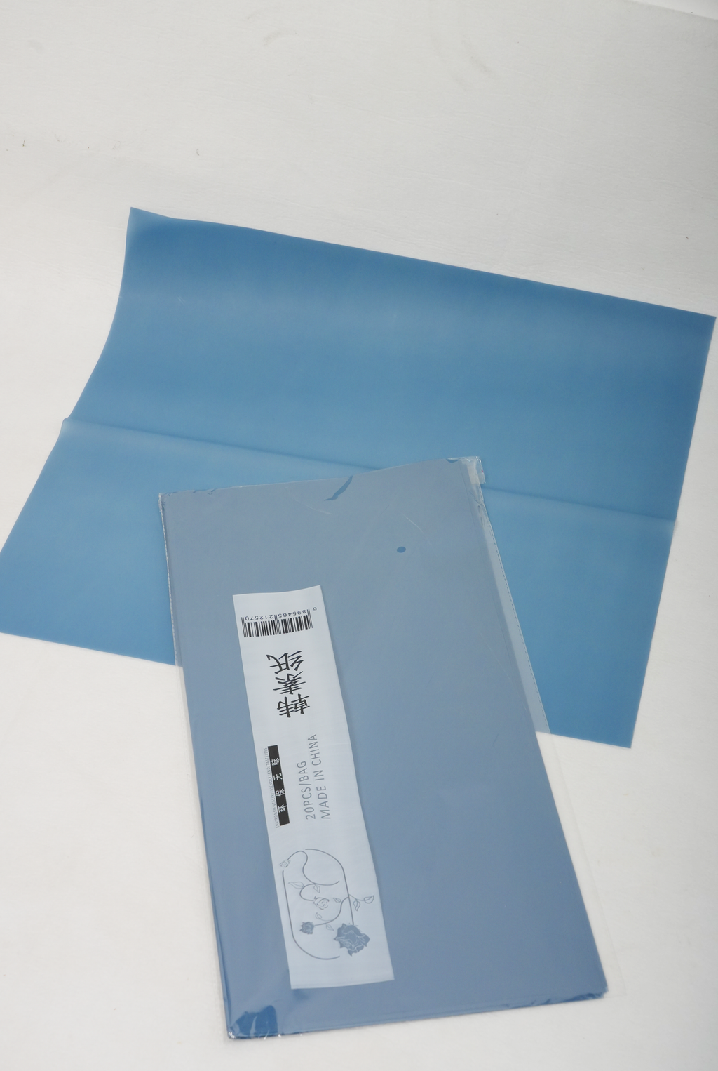 Transparent Flower Bouquet Wrapping Sheets – 15 Colors | 20 Sheets Pack