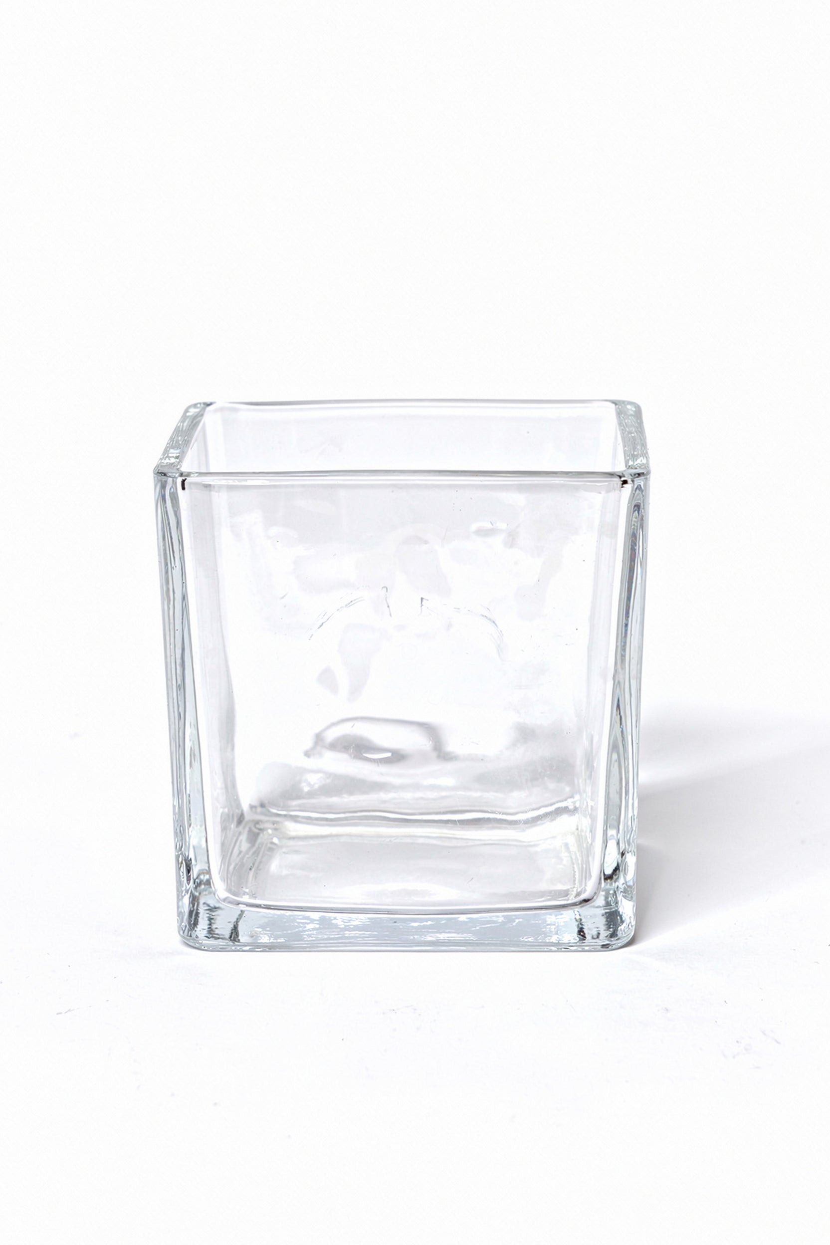 Square Clear Glass Vase