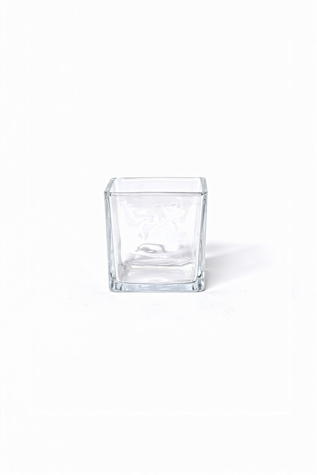 Square Clear Glass Vase
