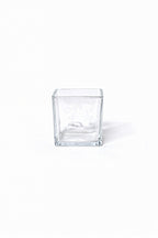 Square Clear Glass Vase