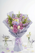 Lavender Garden Rose Bouquet