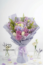 Lavender Garden Rose Bouquet
