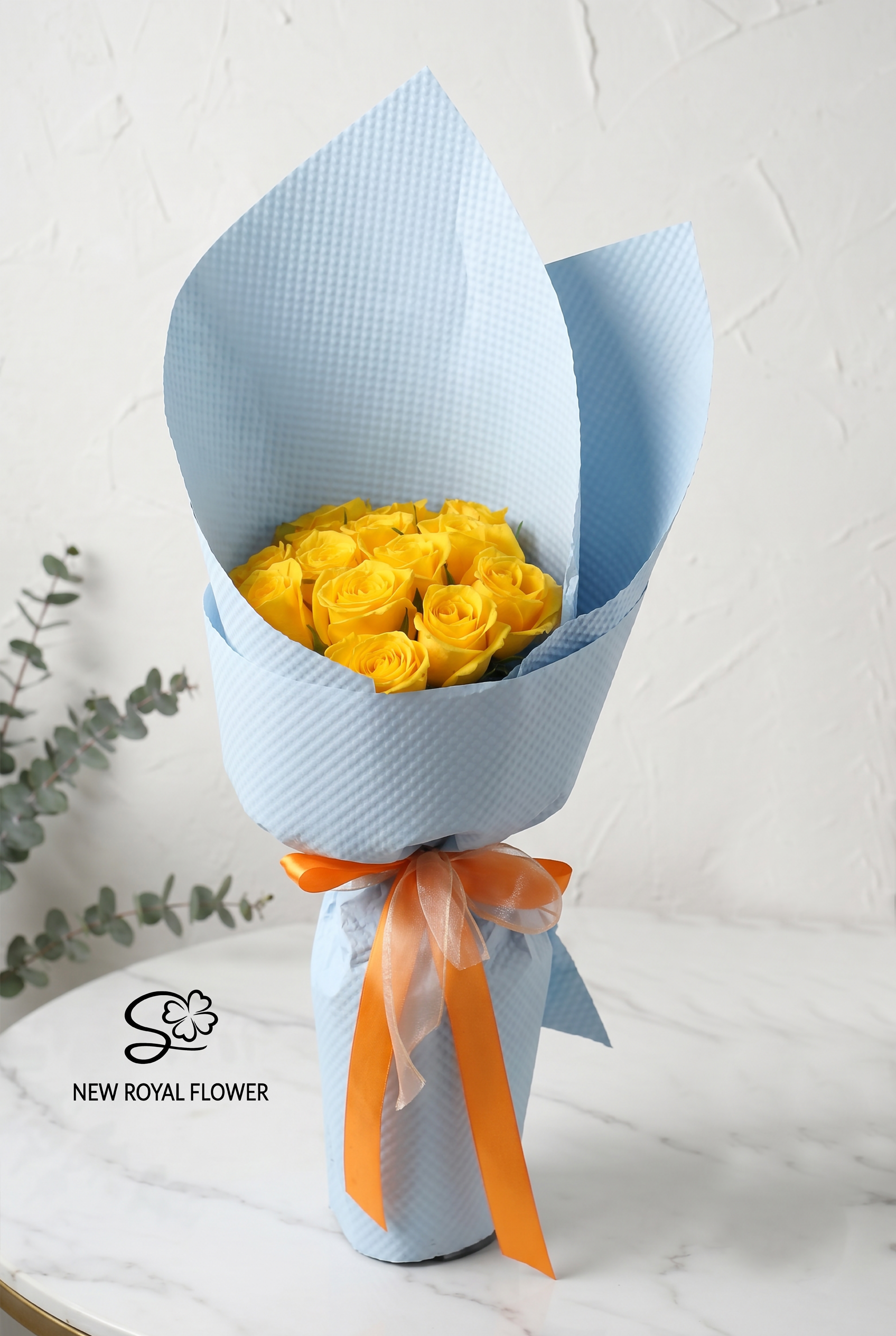 Lemon Sky Yellow Rose Bouquet