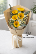Royal Rustic Sunflower Bouquet