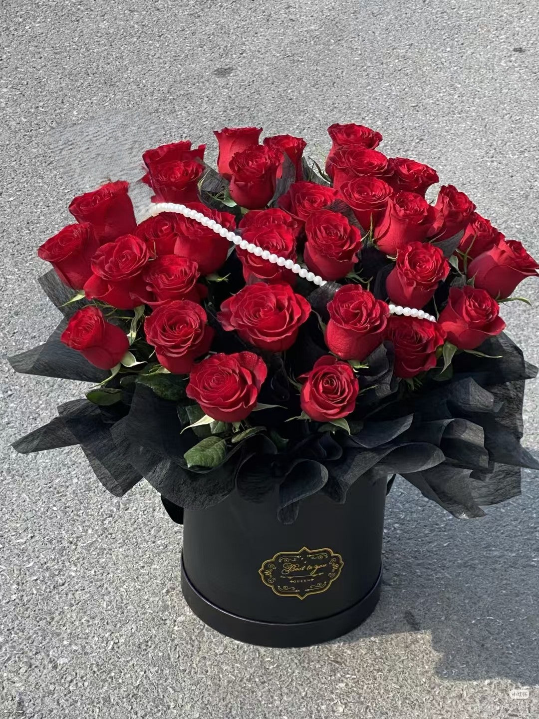 Red Rose Box Bouquet 33 Stems, 51 Stems, 101 Stems