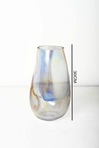 Iridescent Glass Decorative Vase – 30 cm