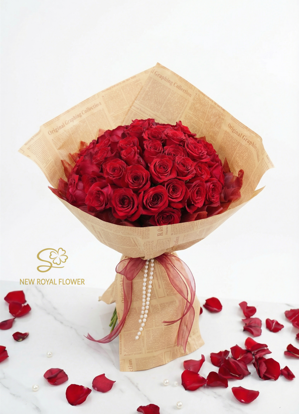 100 red rose bouquet