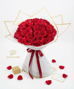 50 red rose bouquet