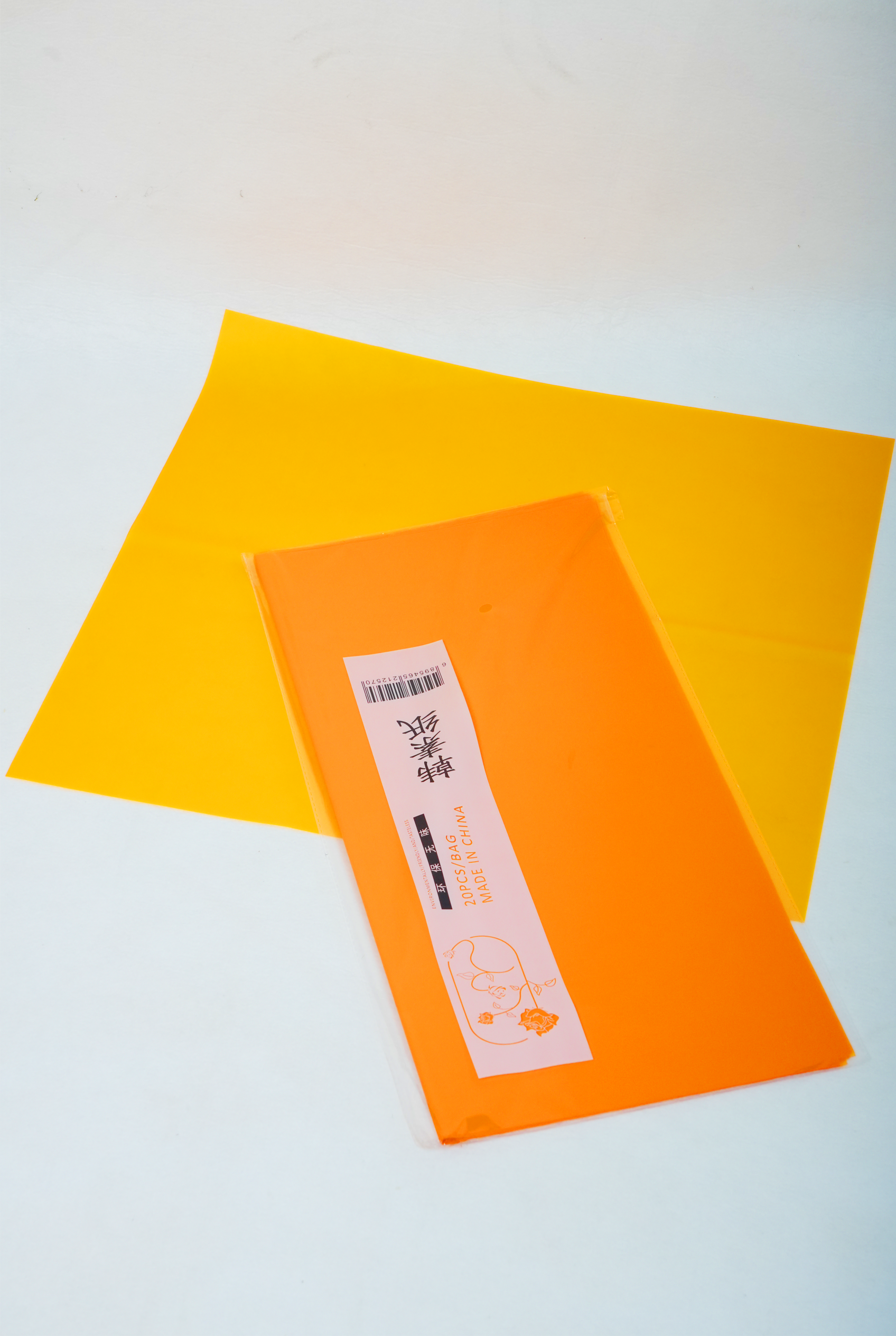 Transparent Flower Bouquet Wrapping Sheets – 15 Colors | 20 Sheets Pack