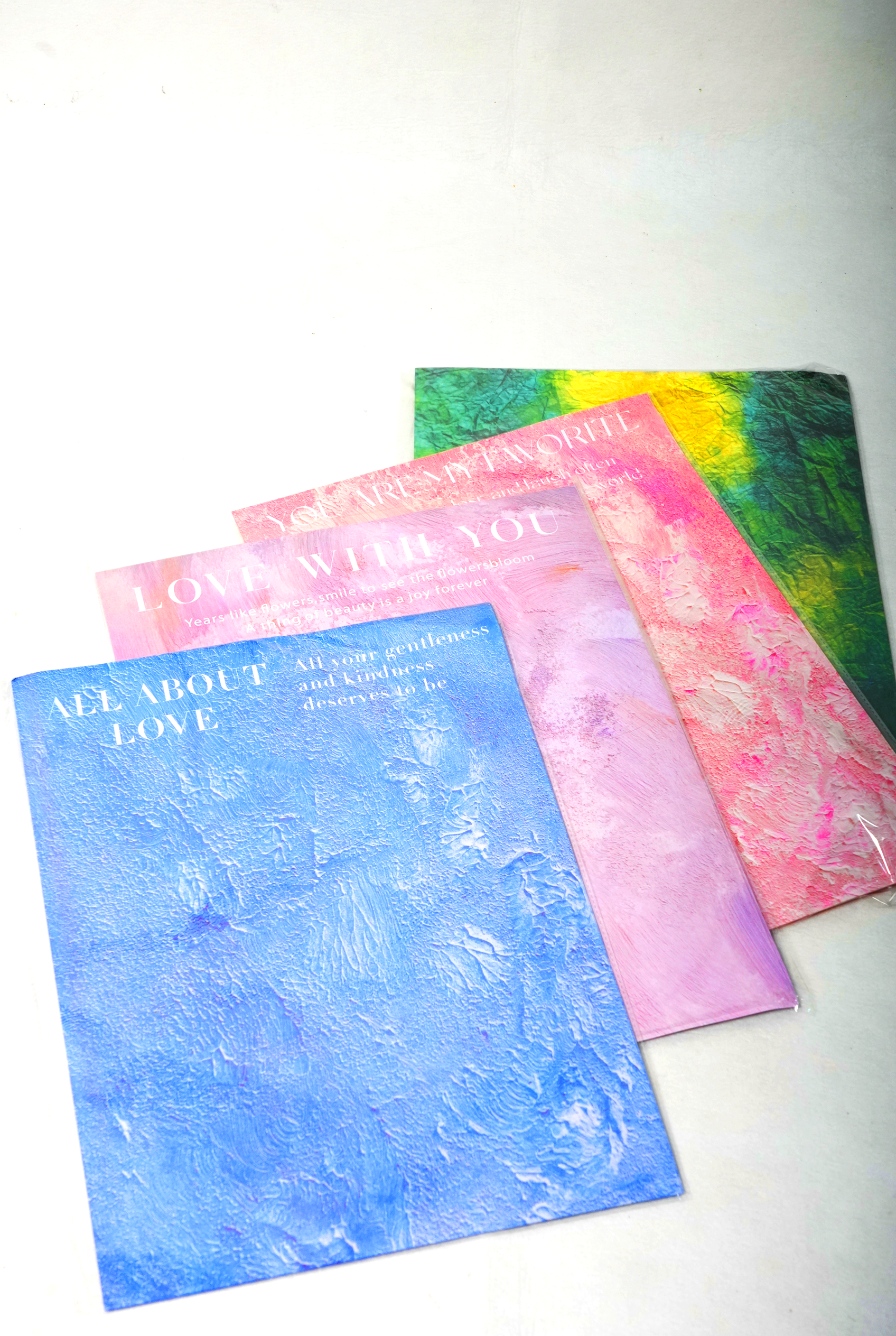 4PS ONE – Artistic Textured Paper Sheets (10 Pcs)