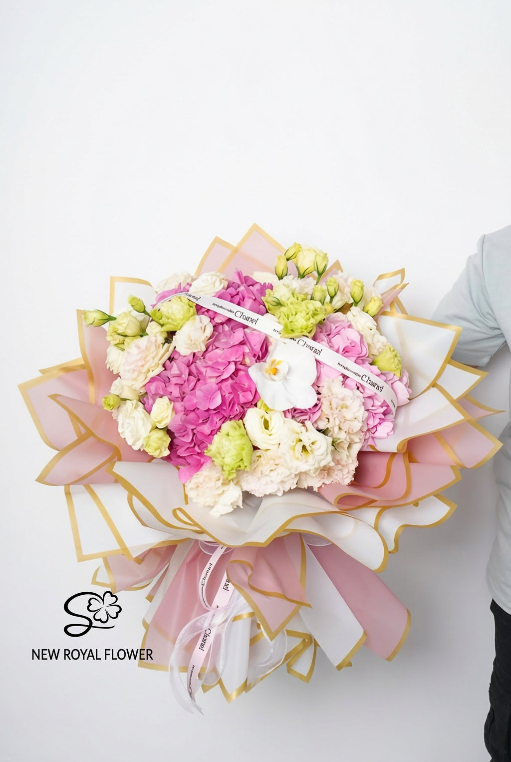 Blush Elegance Hydrangea Bouquet