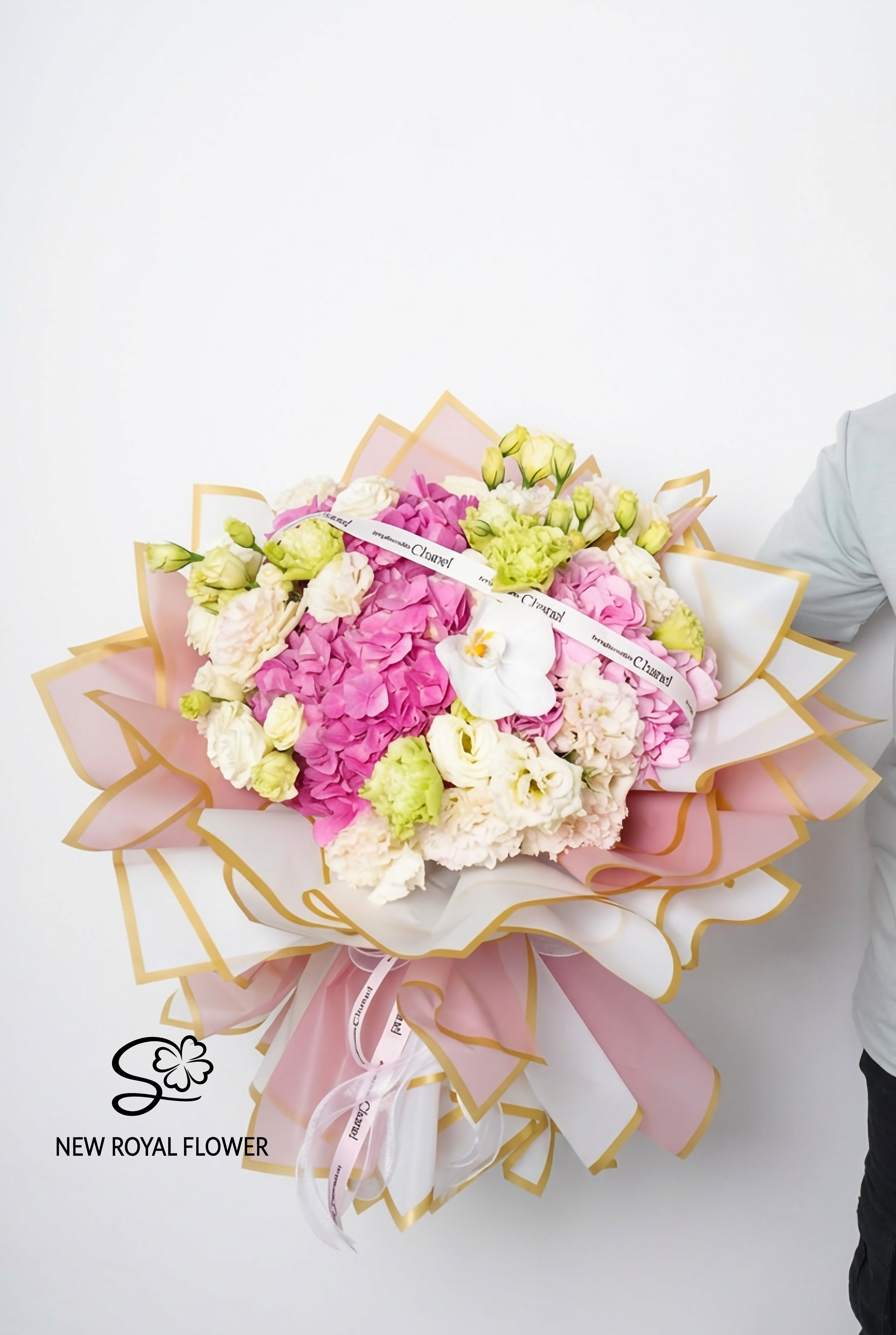 Blush Elegance Hydrangea Bouquet