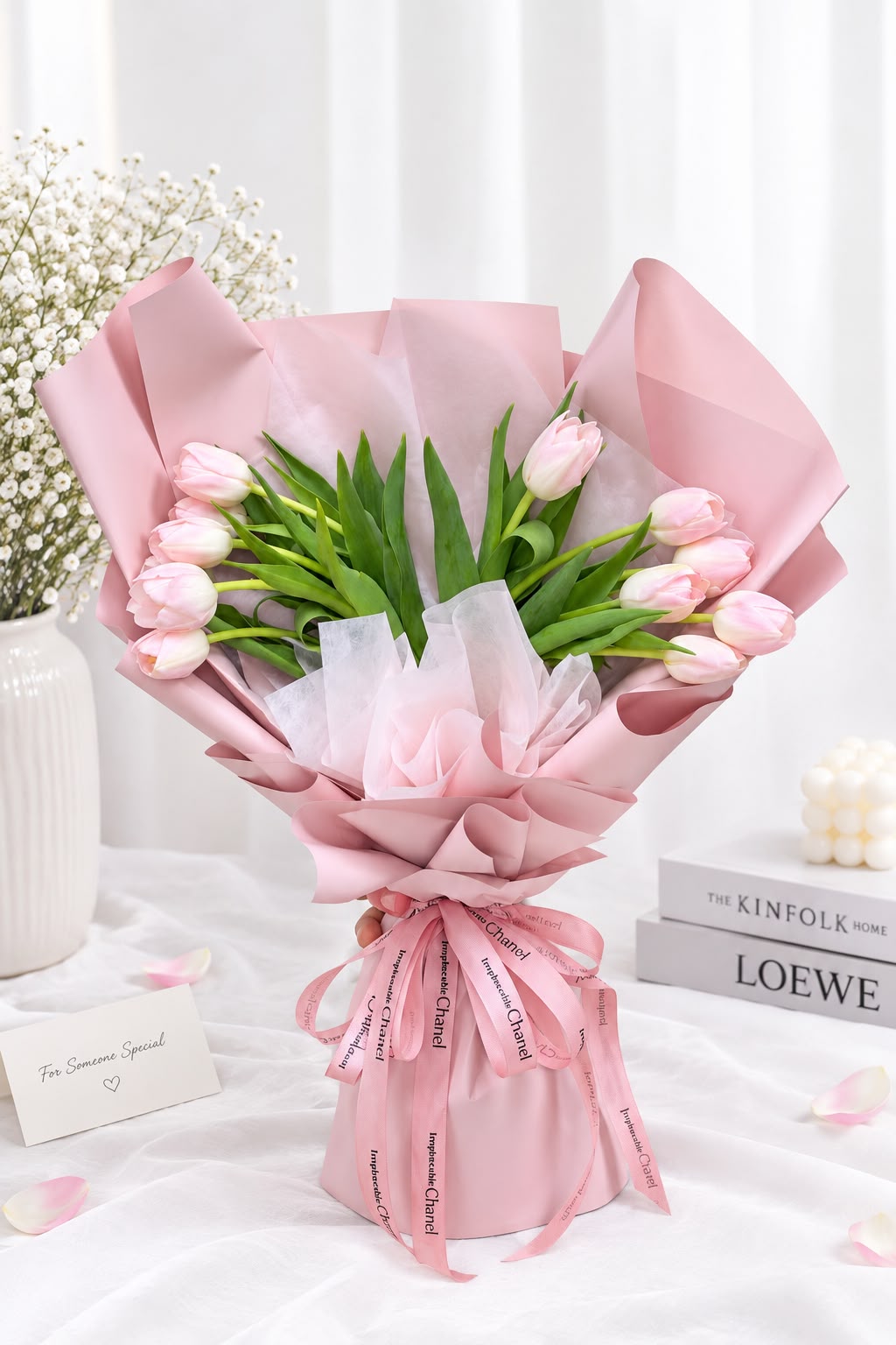 Soft Pink Tulip Bouquet