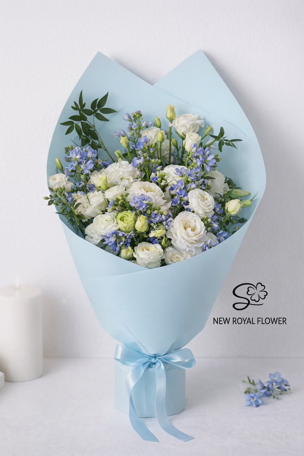 Serene Sky Blossom Bouquet